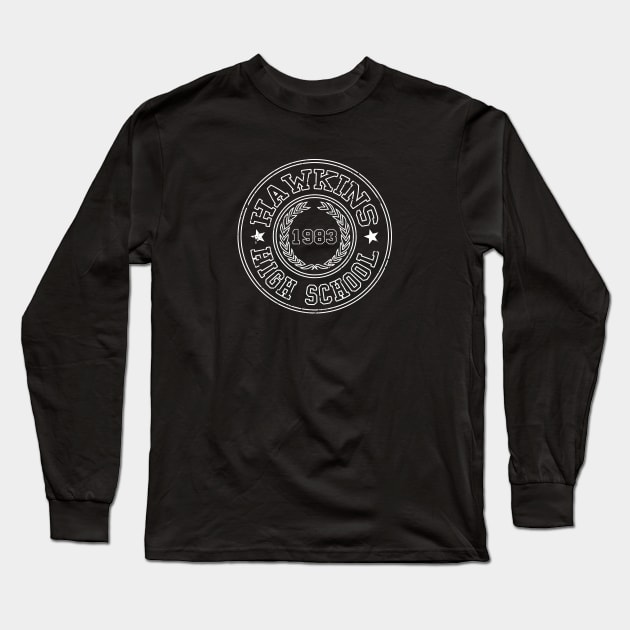 Hawkins High School Long Sleeve T-Shirt by SeattleDesignCompany